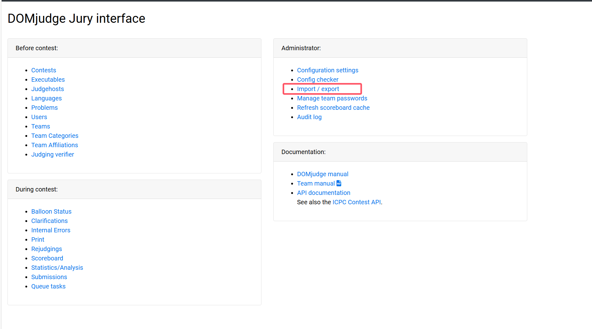 Jury Interface